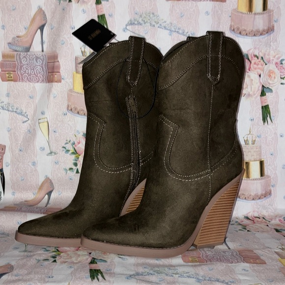 Forever 21 Shoes - Forever 21 Heeled Boots with Modern Western Style